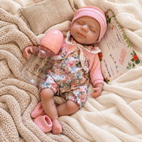 BabyWell 13-Inch Soft Silicone Reborn Baby Doll – Realistic Newborn Girl, Handmade Collectible Doll & Gift