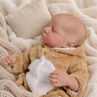 BabyWell 18-Inch Sleeping Reborn Baby Doll, Realistic Vinyl Newborn