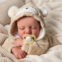 BabyWell 18-Inch Sleeping Reborn Baby Doll, Realistic Vinyl Newborn