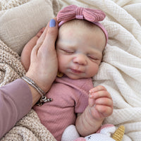 BabyWell 19-Inch Newborn Reborn Baby Doll, Pascale Lifelike Soft Body Doll, Realistic 3D Skin, Hand-Painted Details & Poseable Limbs