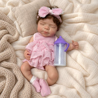 BabyWell 13-Inch Realistic Silicone Reborn Baby Girl Doll, Hand-Painted Soft Silicone, Premature Baby Style, Lifelike Reborn Doll Toy