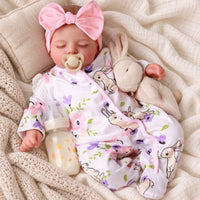 Babywell Rosalie Vinyl Reborn Baby Doll – 18 Inch Sleeping Newborn