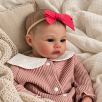 BabyWell 20-Inch Realistic Reborn Baby Girl Doll, 50cm Full Body Soft Vinyl Doll with Pacifier & Feeding Bottle