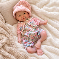 BabyWell 13-Inch Realistic Reborn Baby Doll, Soft Silicone Newborn Doll