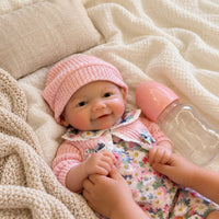 BabyWell 13-Inch Realistic Reborn Baby Doll, Soft Silicone Newborn Doll